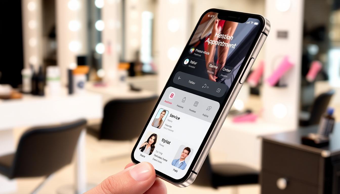 hair salon appointment app