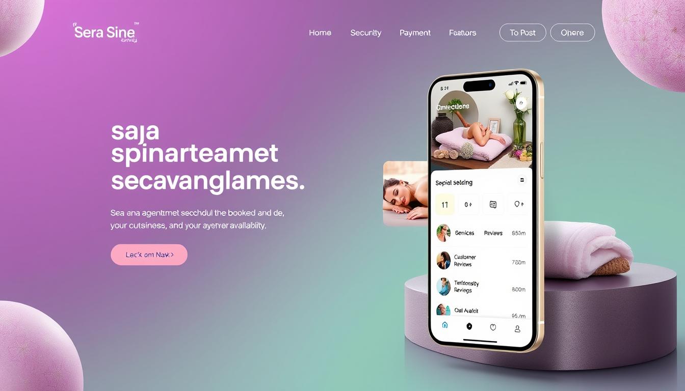 spa booking app features